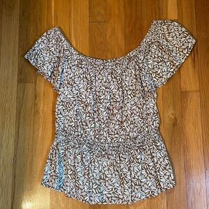 NWOT OLD NAVY TOP BLOUSE OFF SHOULDER SLEEVELESS SMALL